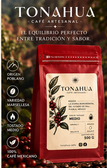 TONAHUA 500 gramos, bolsa roja