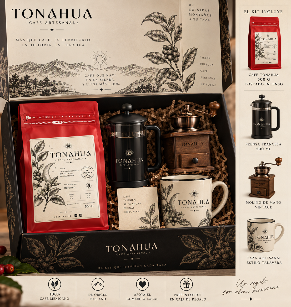 Concepto visual de Marca Blanca TONAHUA